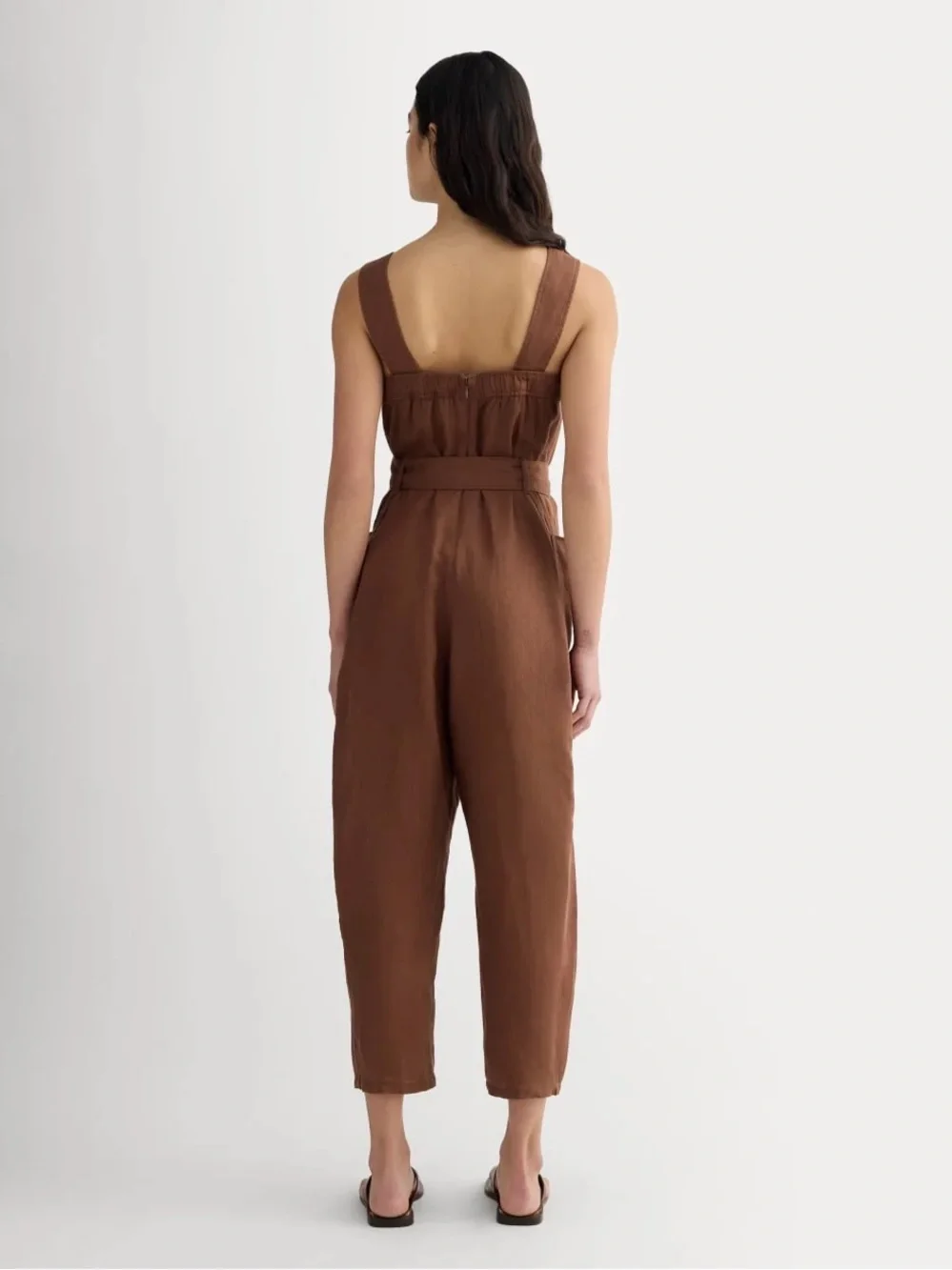 Everlane The Utility Coverall in Linen Cedarwood Size 4 NWOT